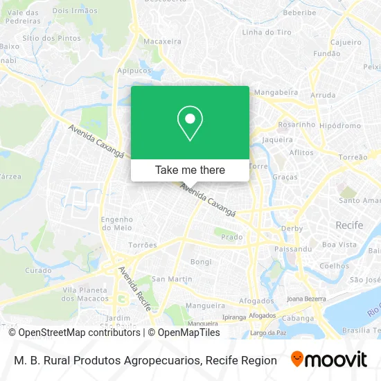 M. B. Rural Produtos Agropecuarios map