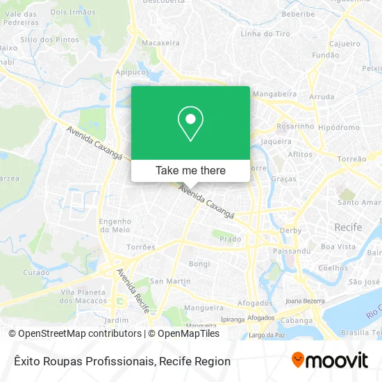 Êxito Roupas Profissionais map