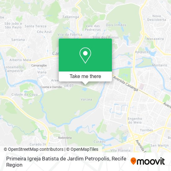 Primeira Igreja Batista de Jardim Petropolis map