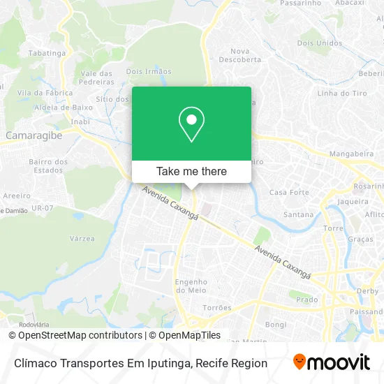 Clímaco Transportes Em Iputinga map