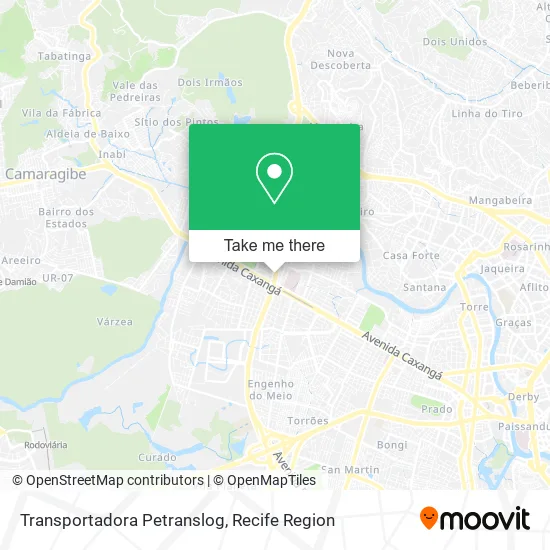 Transportadora Petranslog map