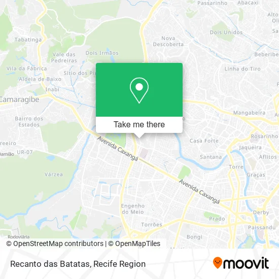 Recanto das Batatas map