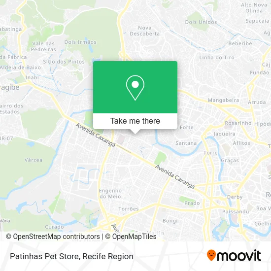 Patinhas Pet Store map