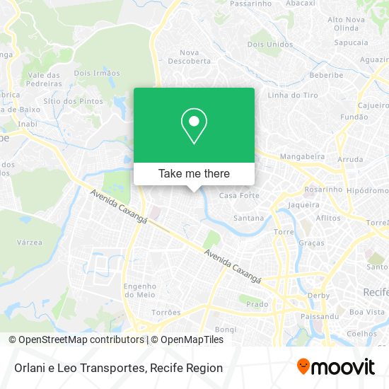 Orlani e Leo Transportes map