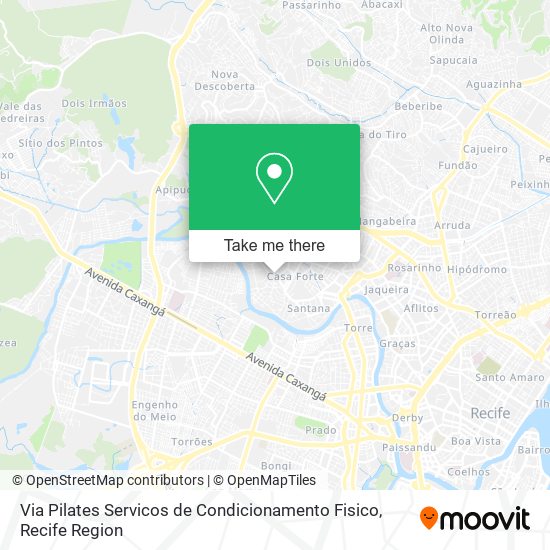 Via Pilates Servicos de Condicionamento Fisico map