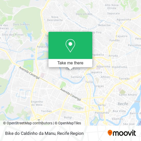 Bike do Caldinho da Manu map