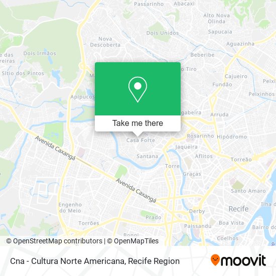 Cna - Cultura Norte Americana map