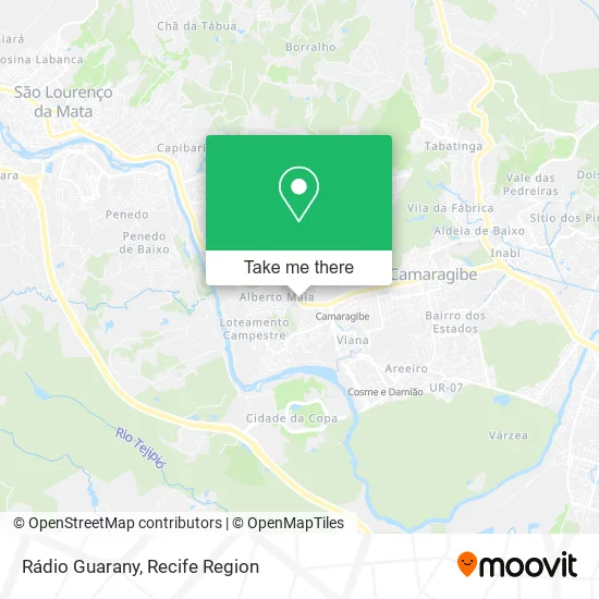 Rádio Guarany map