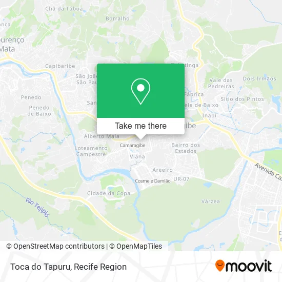 Toca do Tapuru map