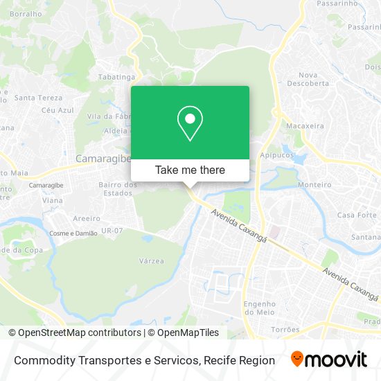Commodity Transportes e Servicos map