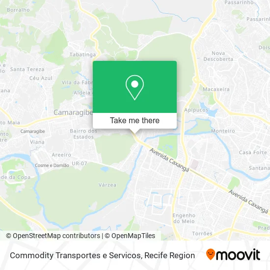Commodity Transportes e Servicos map