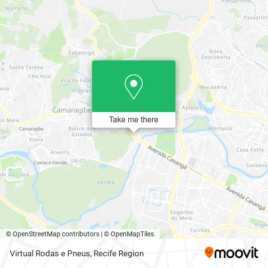 Virtual Rodas e Pneus map