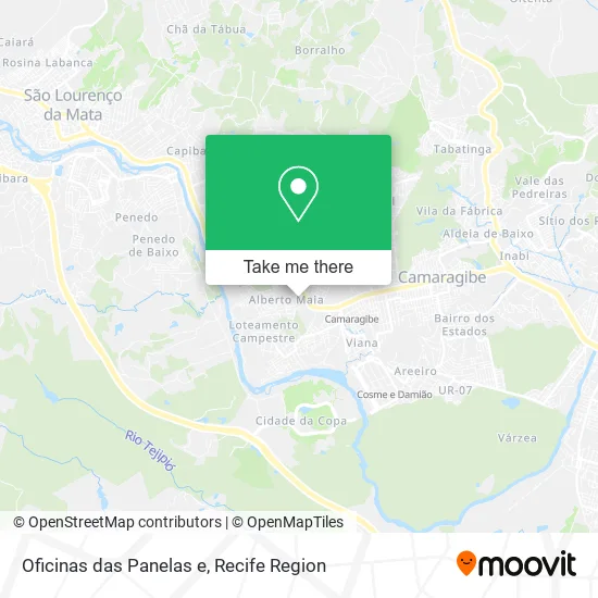 Oficinas das Panelas e map