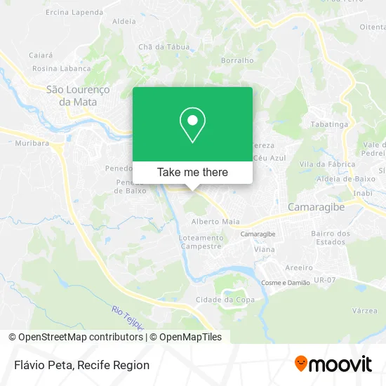 Flávio Peta map