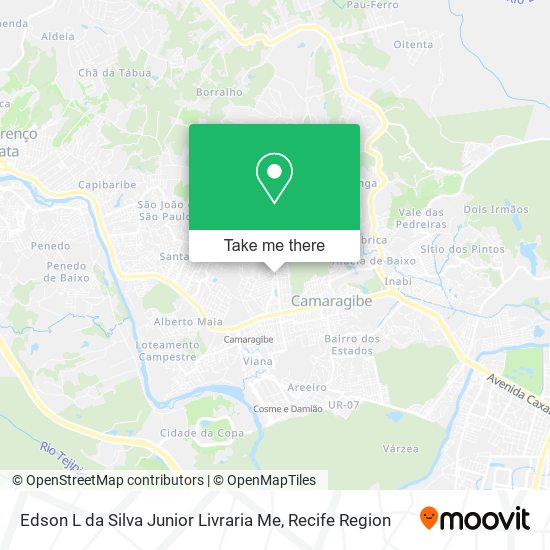 Edson L da Silva Junior Livraria Me map