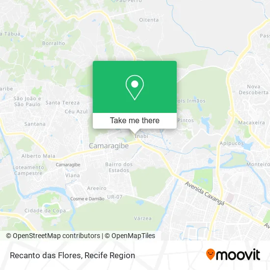 Recanto das Flores map