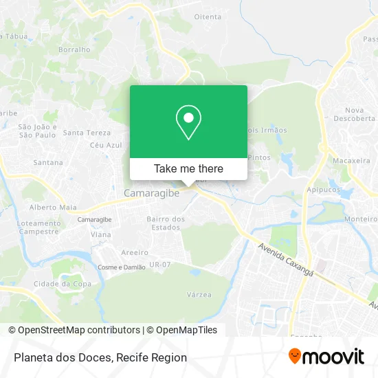 Planeta dos Doces map