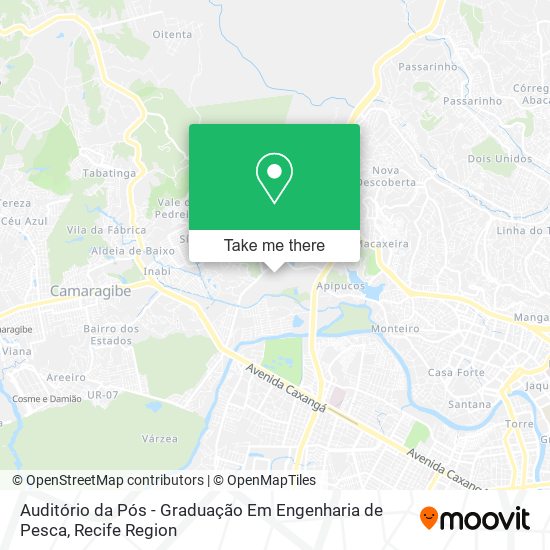 Auditório da Pós - Graduação Em Engenharia de Pesca map