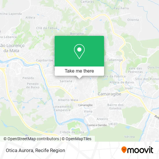 Otica Aurora map
