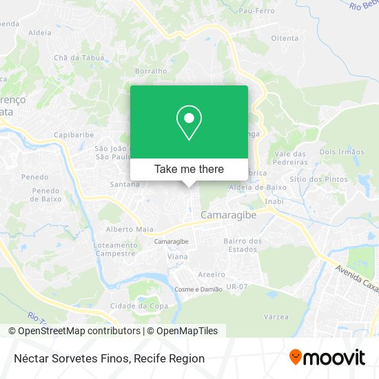 Néctar Sorvetes Finos map