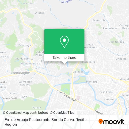 Fm de Araujo Restaurante Bar da Curva map