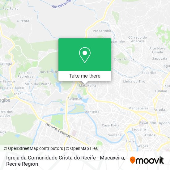 Igreja da Comunidade Crista do Recife - Macaxeira map