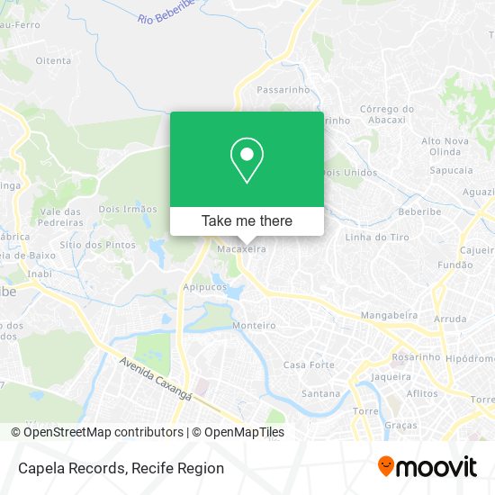 Capela Records map