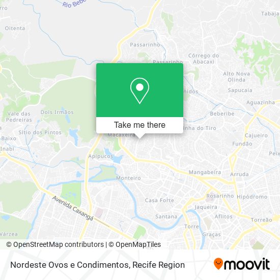 Nordeste Ovos e Condimentos map