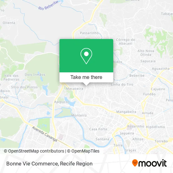 Bonne Vie Commerce map