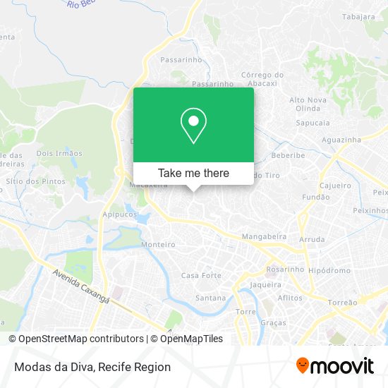 Modas da Diva map