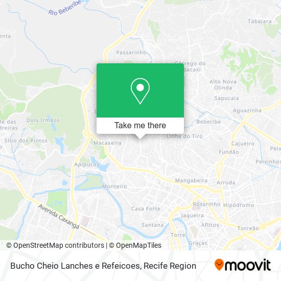 Bucho Cheio Lanches e Refeicoes map