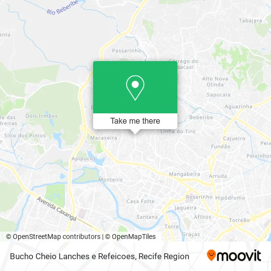 Bucho Cheio Lanches e Refeicoes map