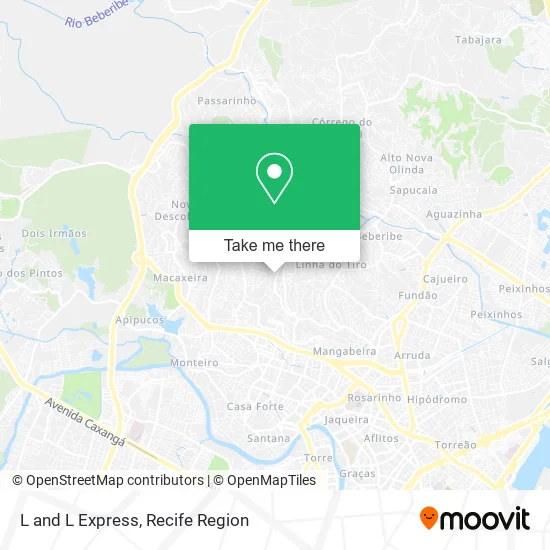 L and L Express map