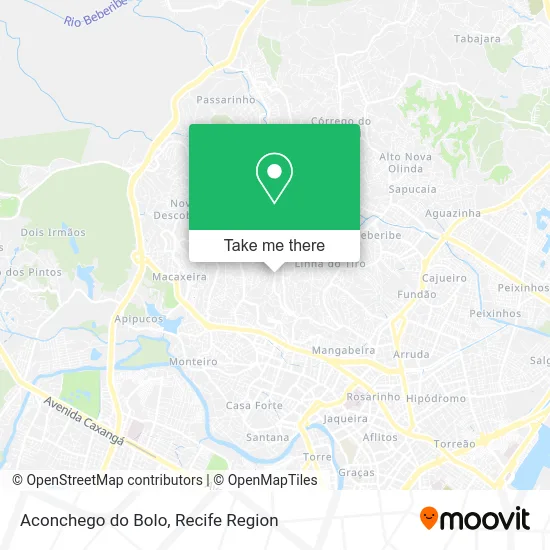 Aconchego do Bolo map
