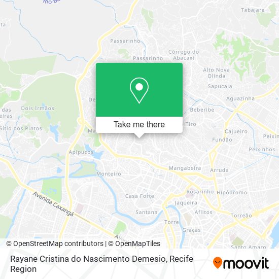 Rayane Cristina do Nascimento Demesio map