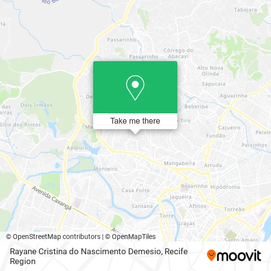 Rayane Cristina do Nascimento Demesio map
