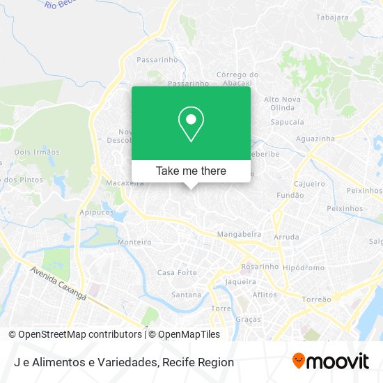 J e Alimentos e Variedades map