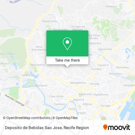Mapa Deposito de Bebidas Sao Jose