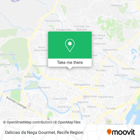 Delicias da Nega Gourmet map