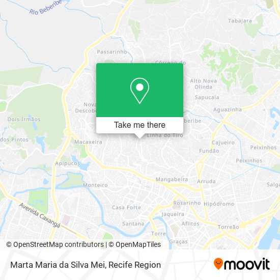 Marta Maria da Silva Mei map