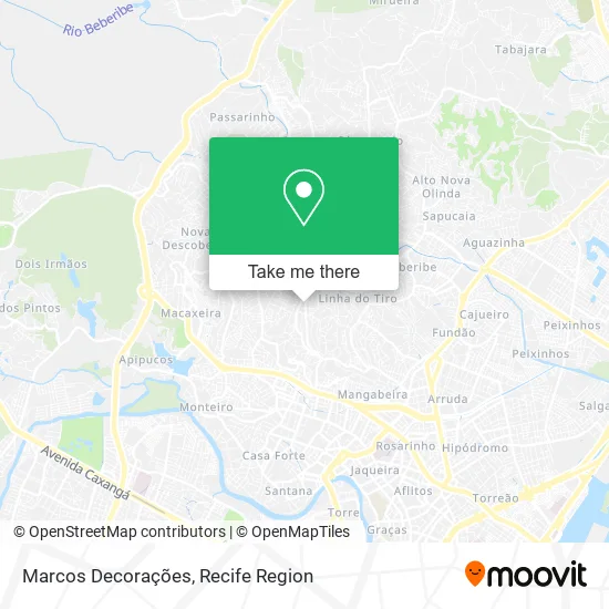Marcos Decorações map