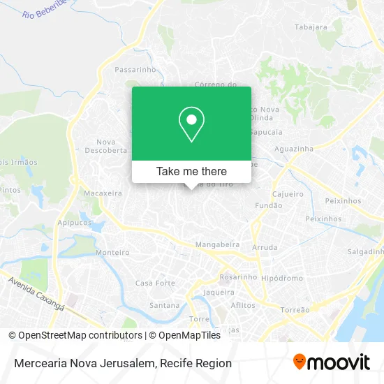 Mercearia Nova Jerusalem map