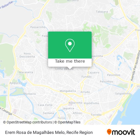 Mapa Erem Rosa de Magalhães Melo