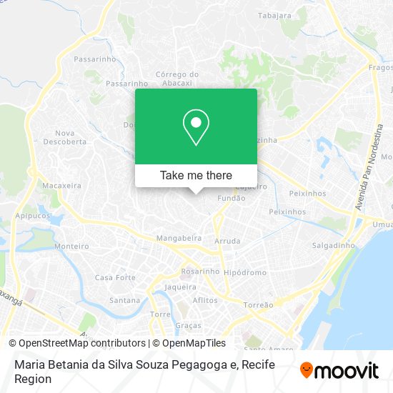 Maria Betania da Silva Souza Pegagoga e map