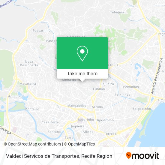 Valdeci Servicos de Transportes map
