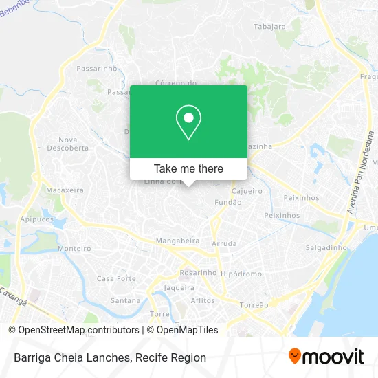 Barriga Cheia Lanches map