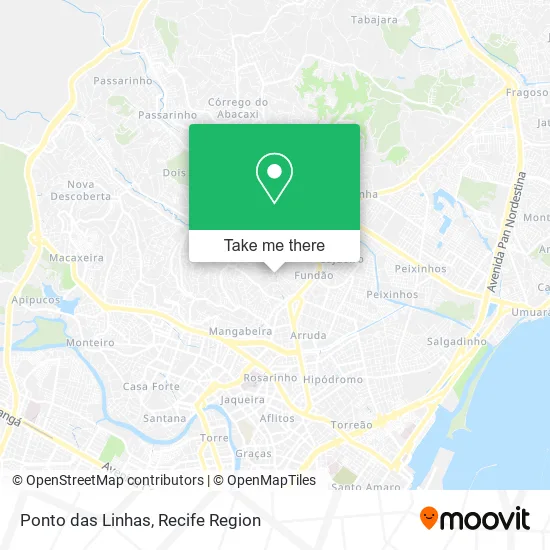 Ponto das Linhas map