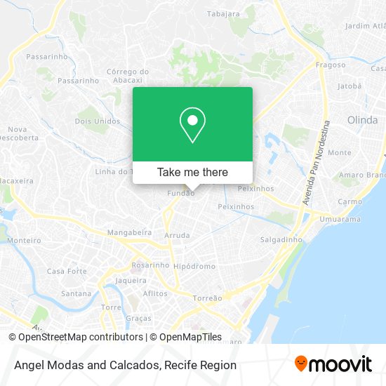 Angel Modas and Calcados map