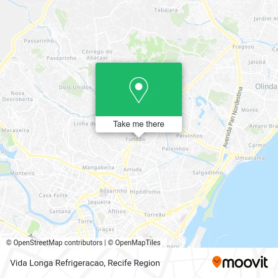Vida Longa Refrigeracao map