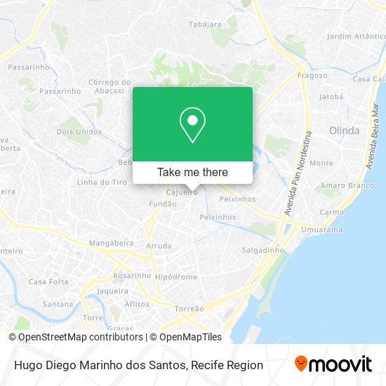 Hugo Diego Marinho dos Santos map